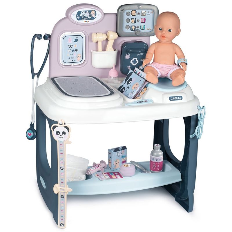 Jucarii, Copii si Bebe - Jucarii si jocuri - Papusi si accesorii - Papusi - Centru de ingrijire pentru papusi Smoby Baby Care Center cu papusa si accesorii - Infinity.ro