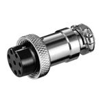 TV, Audio-Video si Foto - Accesorii TV si audio - Cabluri si adaptoare audio - Mufa XLR 8 pini mama pentru microfon cu surub Goobay - Infinity.ro