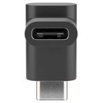 Laptop, Telefoane si Tablete - Telefoane mobile si accesorii - Accesorii Telefoane - Cabluri si adaptoare telefoane - Adaptor USB TYPE C la USB TYPE C 90 20x10x10mm negru Goobay - Infinity.ro