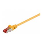 PC, gaming si accesorii - Retelistica - Cabluri si accesorii - Cablu patch retea PiMF SFTP CAT6 galben 0.15m 2x RJ45 LSZH cupru ecranat Goobay - Infinity.ro