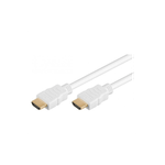 PC, gaming si accesorii - Retelistica - Cabluri si accesorii - Cablu Hdmi 2m v1.4 alb Ethernet 3D Goobay - Infinity.ro