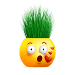 Jucarii, Copii si Bebe - Jucarii si jocuri - Jucarii & jocuri educative - Jocuri si jucarii educative - Cupa cu iarba cu ilustratie , emoji-2, 8cm, YUUP - Infinity.ro