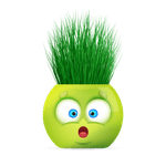 Jucarii, Copii si Bebe - Jucarii si jocuri - Jucarii & jocuri educative - Jocuri si jucarii educative - Cupa cu iarba cu ilustratie surpriza, emotico, 8cm, YUUP - Infinity.ro