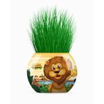 Jucarii, Copii si Bebe - Jucarii si jocuri - Jucarii & jocuri educative - Jocuri si jucarii educative - Cupa cu iarba cu ilustratie, jungla-leu, 8cm, YUUP - Infinity.ro