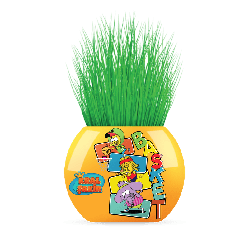 Jucarii, Copii si Bebe - Jucarii si jocuri - Jucarii & jocuri educative - Jocuri si jucarii educative - Cupa cu iarba cu ilustratie surpriza, Kral, 6cm, YUUP - Infinity.ro