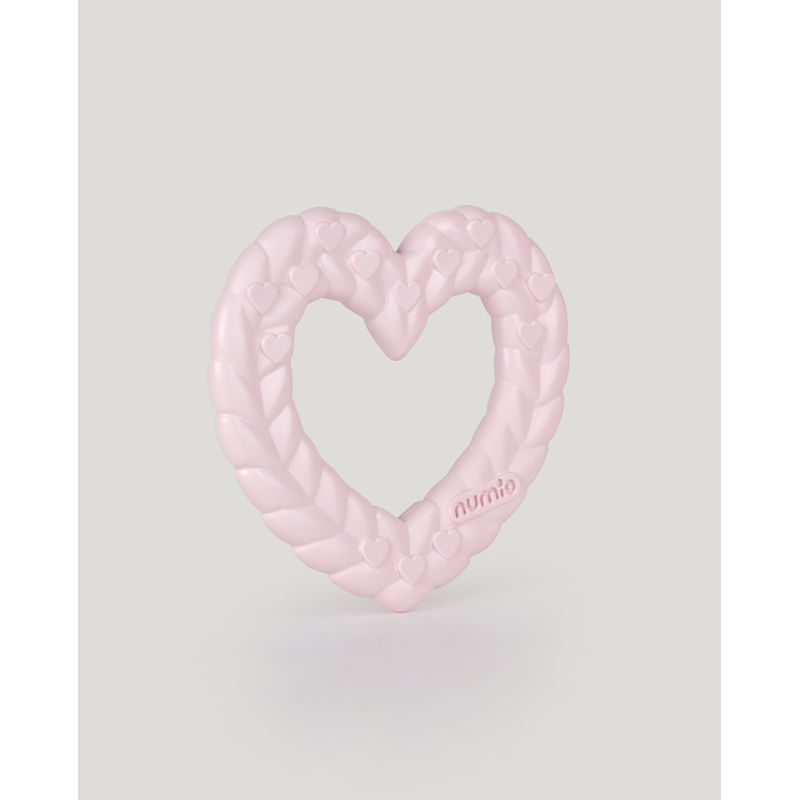 Jucarii, Copii si Bebe - Jucarii si jocuri - Jucarii bebelusi - Jucarii pentru dentitie - Jucarie dentitie Numio inima, roz, 3luni, LC - Infinity.ro