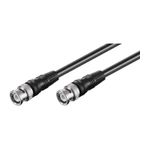 TV, Audio-Video si Foto - Accesorii TV si audio - Cabluri si adaptoare audio - Cablu conector video BNC RG59 dublu ecranat 0.5m BNC tata - BNC tata Goobay 50413 - Infinity.ro