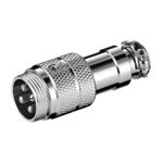 TV, Audio-Video si Foto - Accesorii TV si audio - Cabluri si adaptoare audio - Mufa microfon XLR tata NC4 4 pini pe fir Goobay - Infinity.ro