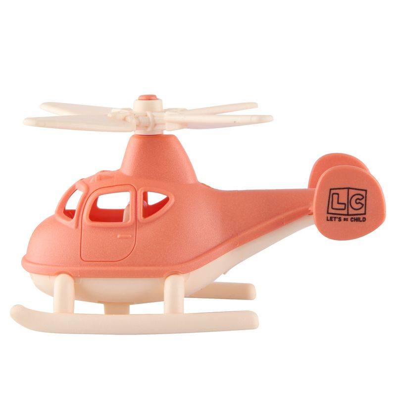 Jucarii, Copii si Bebe - Jucarii si jocuri - Vehicule si jucarii cu telecomanda - Elicoptere, avioane si nave de jucarie - Elicopter plastic, portocaliu, 13x10cm, LC - Infinity.ro