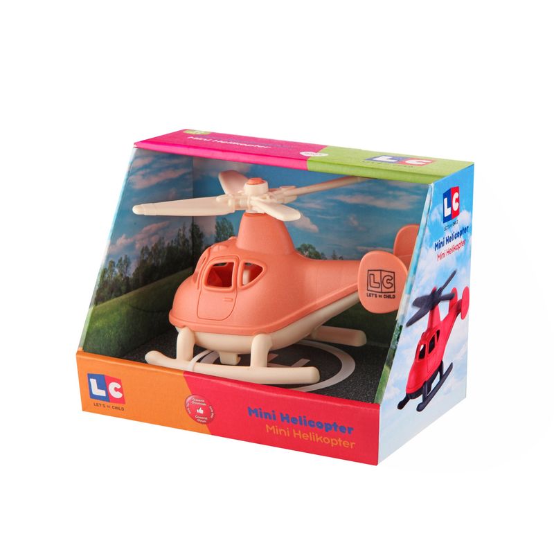 Jucarii, Copii si Bebe - Jucarii si jocuri - Vehicule si jucarii cu telecomanda - Elicoptere, avioane si nave de jucarie - Elicopter plastic, portocaliu, 13x10cm, LC - Infinity.ro