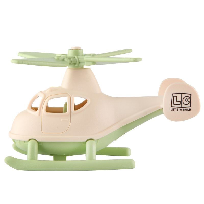 Jucarii, Copii si Bebe - Jucarii si jocuri - Vehicule si jucarii cu telecomanda - Elicoptere, avioane si nave de jucarie - Elicopter plastic, crem/verde, 13x10cm, LC - Infinity.ro
