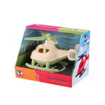Jucarii, Copii si Bebe - Jucarii si jocuri - Vehicule si jucarii cu telecomanda - Elicoptere, avioane si nave de jucarie - Elicopter plastic, crem/verde, 13x10cm, LC - Infinity.ro