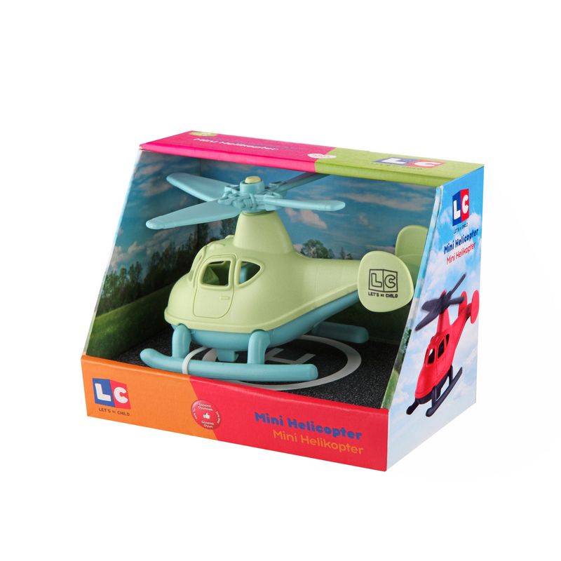 Jucarii, Copii si Bebe - Jucarii si jocuri - Vehicule si jucarii cu telecomanda - Elicoptere, avioane si nave de jucarie - Elicopter plastic, verde, 13x10cm, LC - Infinity.ro