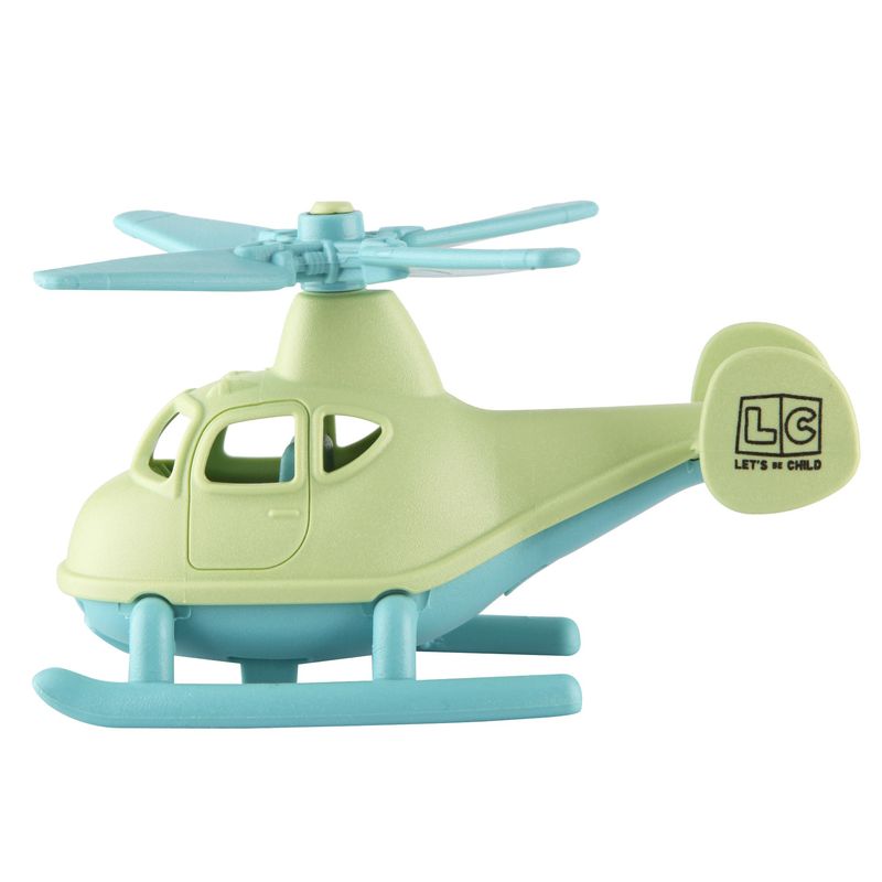 Jucarii, Copii si Bebe - Jucarii si jocuri - Vehicule si jucarii cu telecomanda - Elicoptere, avioane si nave de jucarie - Elicopter plastic, verde, 13x10cm, LC - Infinity.ro