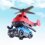 Jucarii, Copii si Bebe - Jucarii si jocuri - Vehicule si jucarii cu telecomanda - Elicoptere, avioane si nave de jucarie - Set elicopter si masinuta, rosu/albastru, LC - Infinity.ro