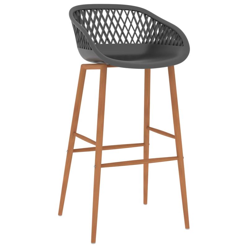 Casa si Gradina - Mobilier - Scaune si fotolii - Scaune - Scaune de bar, 4 buc., gri - Infinity.ro
