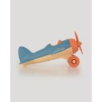 Jucarii, Copii si Bebe - Jucarii si jocuri - Vehicule si jucarii cu telecomanda - Elicoptere, avioane si nave de jucarie - Avion plastic, albastru/portocaliu, 23x23cm, LC - Infinity.ro