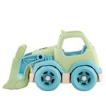 Jucarii, Copii si Bebe - Jucarii si jocuri - Vehicule si jucarii cu telecomanda - Utilaje constructie de jucarie - Buldoexcavator, verde, 19x12cm, LC - Infinity.ro