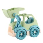 Jucarii, Copii si Bebe - Jucarii si jocuri - Vehicule si jucarii cu telecomanda - Utilaje constructie de jucarie - Buldoexcavator, verde, 19x12cm, LC - Infinity.ro