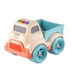Jucarii, Copii si Bebe - Jucarii si jocuri - Vehicule si jucarii cu telecomanda - Utilaje constructie de jucarie - Camion-platforma cu lumini si sunete, crem/albastru, 15x11cm, LC - Infinity.ro