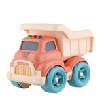 Jucarii, Copii si Bebe - Jucarii si jocuri - Vehicule si jucarii cu telecomanda - Utilaje constructie de jucarie - Camion bena cu sunete si lumini, portocaliu, 12x14cm, LC - Infinity.ro