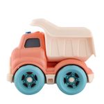 Jucarii, Copii si Bebe - Jucarii si jocuri - Vehicule si jucarii cu telecomanda - Utilaje constructie de jucarie - Camion bena cu sunete si lumini, portocaliu, 12x14cm, LC - Infinity.ro