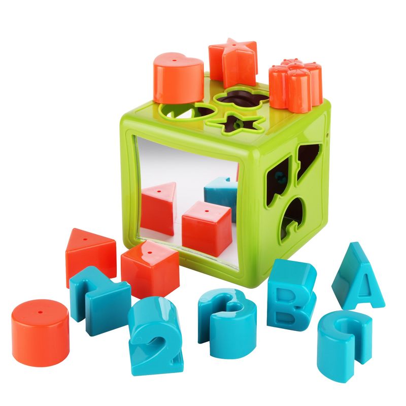 Jucarii, Copii si Bebe - Jucarii si jocuri - Jucarii & jocuri educative - Jucarii interactive - Jucarie interactiva, cub cu forme, verde, LC - Infinity.ro