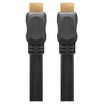 PC, gaming si accesorii - Desktop PC & monitoare - Accesorii monitoare - Cablu HDMI plat 5m 1.4v 4K Ultra HD Ethernet 3D Goobay - Infinity.ro