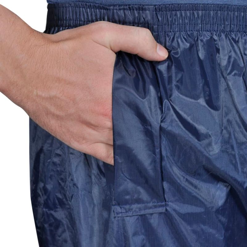 Casa si Gradina - Constructii - Echipamente de lucru - Imbracaminte protectia muncii - Costum de ploaie, 2 piese, albastru bleumarin, cu gluga, XXL - Infinity.ro