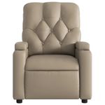 Casa si Gradina - Mobilier - Scaune si fotolii - Fotolii - Fotoliu rabatabil electric, cappuccino, piele ecologica - Infinity.ro