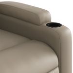 Casa si Gradina - Mobilier - Scaune si fotolii - Fotolii - Fotoliu rabatabil electric, cappuccino, piele ecologica - Infinity.ro