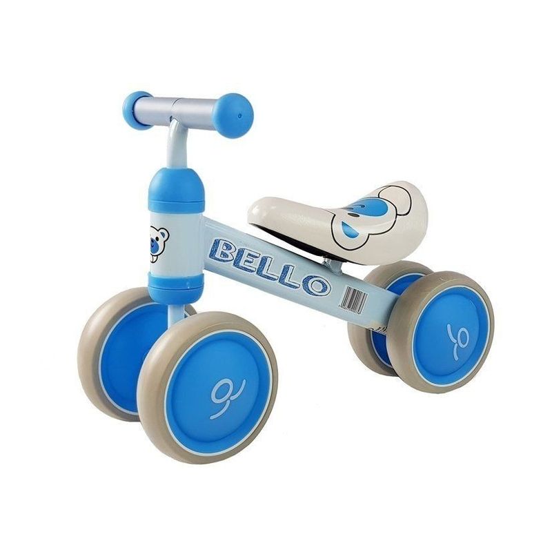Sport si Outdoor - Ciclism - Biciclete pentru copii - Bicicleta fara pedale, cu roti duble, pentru copii, Blue Bello, LeanToys, 5263 - Infinity.ro