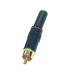 TV, Audio-Video si Foto - Accesorii TV si audio - Cabluri si adaptoare audio - Mufa RCA tata metal aurit cu marcaj alb/negru HOME - Infinity.ro