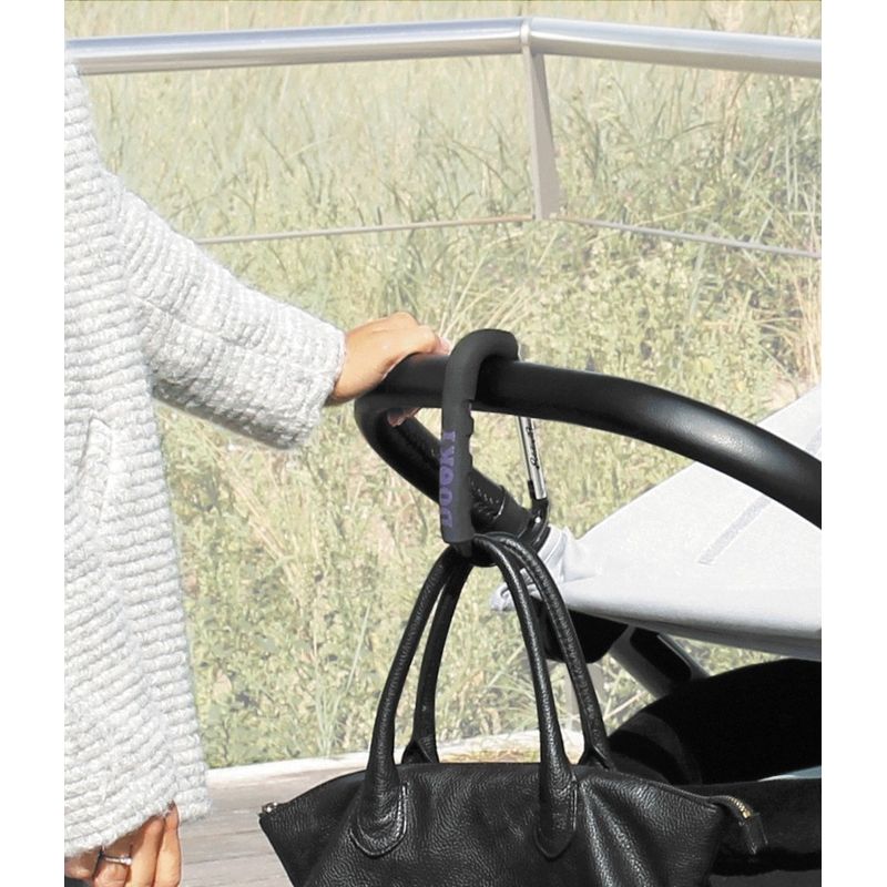 Jucarii, Copii si Bebe - Carucioare si articole de transport - Accesorii transport copii - Carlig universal pentru carucior Dooky Light Grey Crown - Infinity.ro