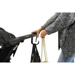 Jucarii, Copii si Bebe - Carucioare si articole de transport - Accesorii transport copii - Carlig universal pentru carucior Dooky Negru - Infinity.ro