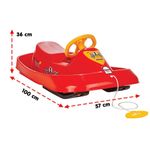 Sport si Outdoor - Sporturi de iarna - Sanius - Sanie Pilsan Rally red - Infinity.ro