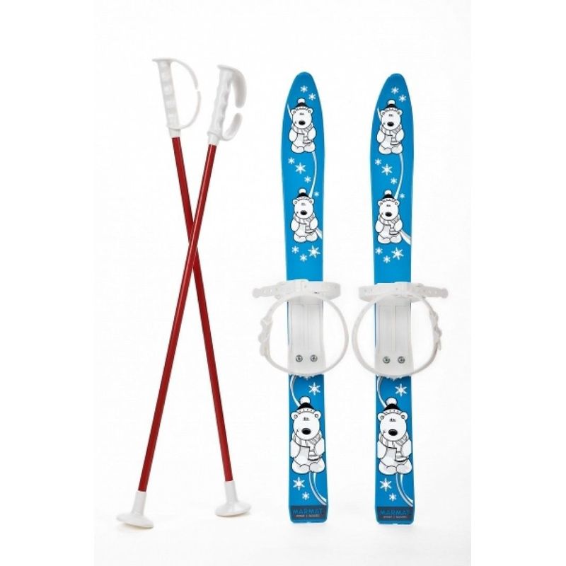 Sport si Outdoor - Sporturi de iarna - Sanius - Schiuri mici pentru copii, marmat, albastre, 70 cm - Infinity.ro