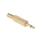 TV, Audio-Video si Foto - Accesorii TV si audio - Cabluri si adaptoare audio - Mufa Jack 3.5 mm mono tata metal aurit pe fir cu protector cablu - Infinity.ro