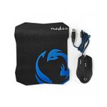 PC, gaming si accesorii - Periferice PC - Mouse - Set Mouse Gaming cu fir +Mouse Pad 1600 DPI 6 butoane Nedis - Infinity.ro