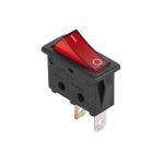 Casa si Gradina - Electrice - Distributie electrica si comanda - Intrerupatoare - Intrerupator cu retinere 2 pini 16A 250V ON-OFF rosu - Infinity.ro