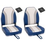 Auto si Moto - Ambarcatiuni - Piese pentru ambarcatiuni - Set cu scaun pentru barca, pliabil, 4 piese, spatar inalt, model cu pivotare - Infinity.ro