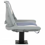 Auto si Moto - Ambarcatiuni - Piese pentru ambarcatiuni - Set scaun pliabil pentru barca, albastru si alb, 48x51x41 cm - Infinity.ro