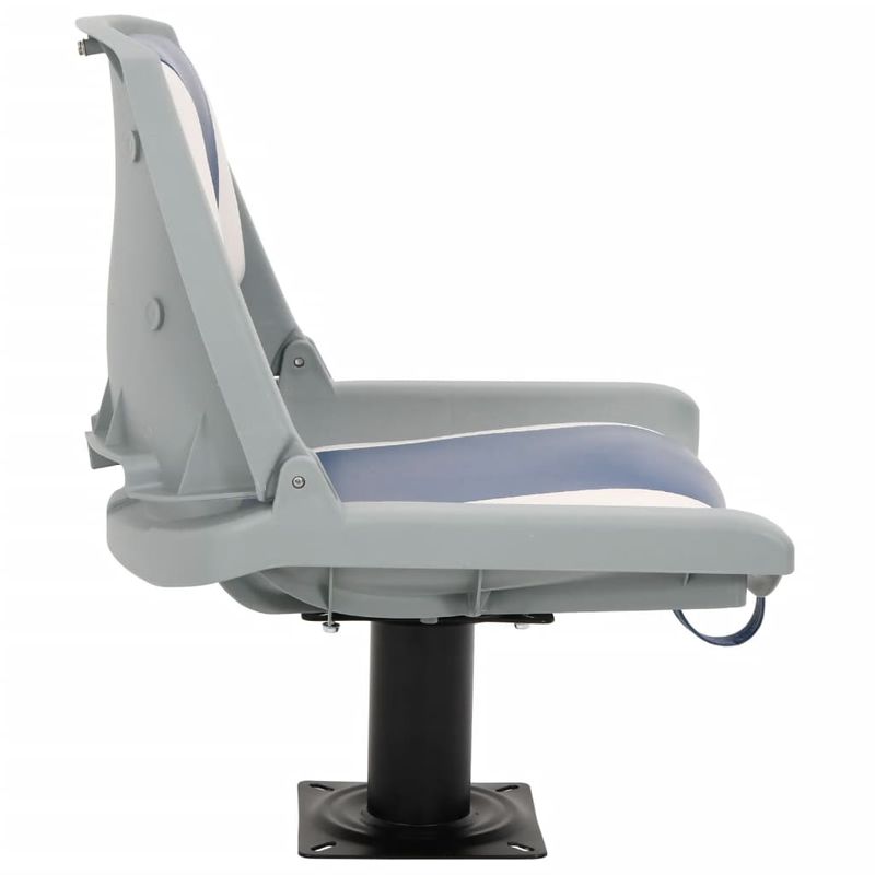 Auto si Moto - Ambarcatiuni - Piese pentru ambarcatiuni - Set scaun pliabil pentru barca, albastru si alb, 48x51x41 cm - Infinity.ro