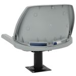 Auto si Moto - Ambarcatiuni - Piese pentru ambarcatiuni - Set scaun pliabil pentru barca, albastru si alb, 48x51x41 cm - Infinity.ro