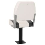 Auto si Moto - Ambarcatiuni - Piese pentru ambarcatiuni - Set scaun pliabil de barca, 2 piese, spatar mic/centura fixare, model cu piedestal înalt - Infinity.ro
