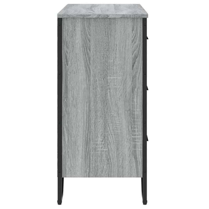 Casa si Gradina - Mobilier - Comode si corpuri - Comode - Comoda cu sertare, gri sonoma 91x35,5x74,5 cm lemn prelucrat - Infinity.ro