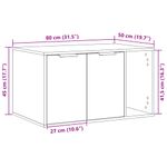 Petshop - Accesorii petshop - Jucarii animale - Ansambluri de joaca - Cutie litiera pisici sonoma gri 80x50x45 cm lemn prelucrat - Infinity.ro