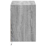 Casa si Gradina - Mobilier - Comode si corpuri - Comode - Comoda TV de perete cu lumini LED, gri sonoma, 80x31x45 cm - Infinity.ro