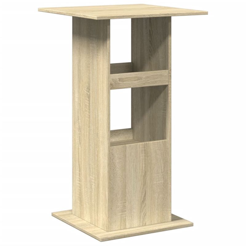 Casa si Gradina - Mobilier - Mese si birouri - Mese bucatarie si dining - Masa bar cu depozitare stejar sonoma 60x60x102cm lemn prelucrat - Infinity.ro