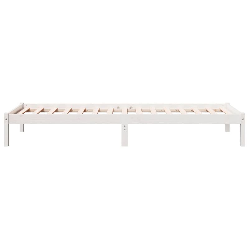 Casa si Gradina - Mobilier - Paturi si accesorii - Paturi - Cadru pat foarte lung fara saltea alb 80x210 cm lemn masiv pin - Infinity.ro
